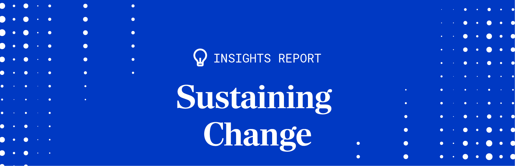 Insights Report | Sustaining Change |